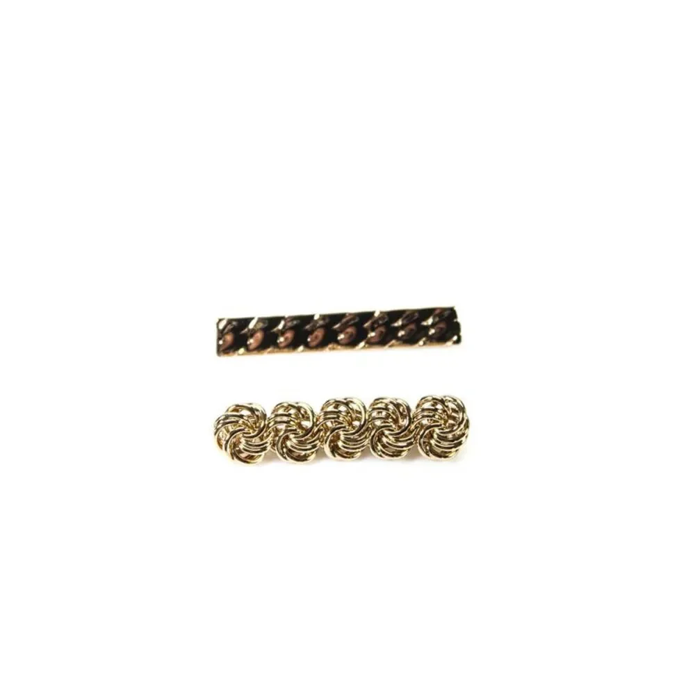 Dannijo Womens Mira Gold Toned Bobby Pin Set Hair Pins